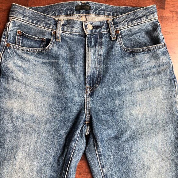 Uniqlo – 32 – Regular Straight Jeans – Medium Blue - Picture 3 of 8
